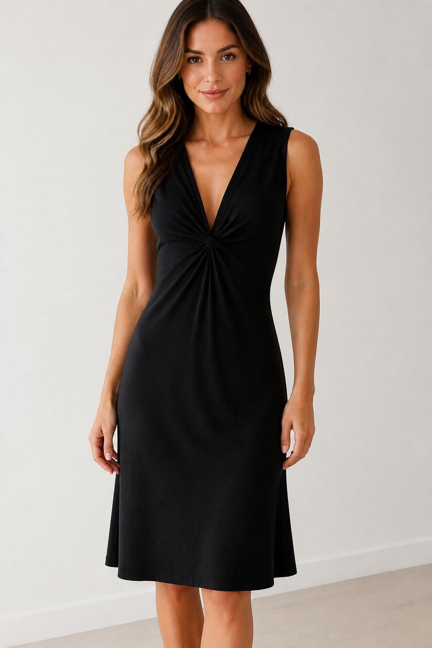 Patagonia Black Sleeveless V-Neck Dress S